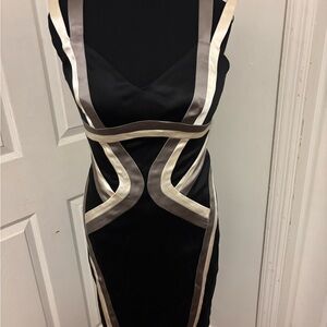 Jax Black and Cream Mini Dress